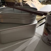 昼はメスティンで玄米炊飯＋レトルトハヤシ