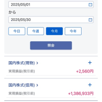 2025年5月30日の株式投資😊　今月最終日です。