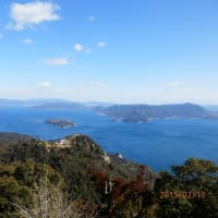 弥山の頂上からの眺め