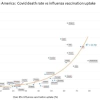 再投稿）COVID-19死亡者数と高齢者のインフルエンザワクチン接種率が相関している？ 補足