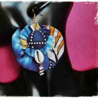 african print  earrings  ＆　 bag