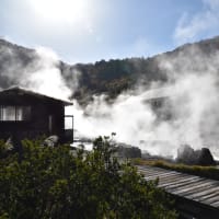 「紅葉の玉川温泉から抱...」