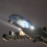 ANA A380型機の離陸