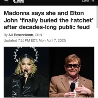 Madonna and Elton John have reconciled 