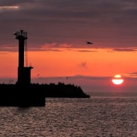 4月の夕暮れ