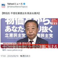 情けない野党