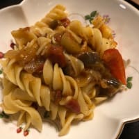 残り物パスタ