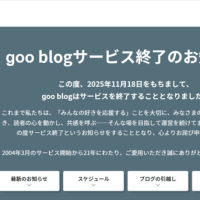 ブログ開始から２０年　ありがとうございました！