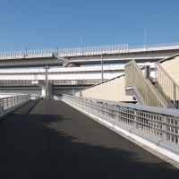 １月のレインボーブリッジ：ゆりかもめお台場海浜公園駅から歩行者遊歩道入口前へ　ＰＡＲＴ２