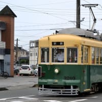 豊橋鉄道 赤岩口車両区(2025.6.8) 旧名鉄 復刻デザインラ ッピング モ３２０３ 出庫