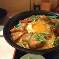 東京駅（８）本家あべや：極上親子丼と稲庭うどんセット