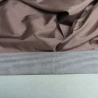 男物御召袷2枚　掛衿皮脂汚れ　丸洗い・しみ抜き　正絹素材