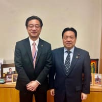 北海道の十勝管内の帯広市から、米沢則寿市長が国会事務所にみえられました