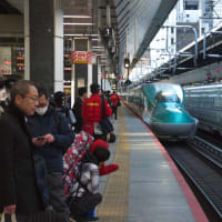 東京駅２１番線ホームを発着する東北新幹線やまびこ２０５号　仙台行き