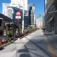 １月の東京ミッドタウン八重洲：八重洲セントラルタワー１階通路を通り抜けて外堀通りへ　ＰＡＲＴ２
