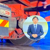 宮城で男が大型トレーラーでチャリを轢き逃げ