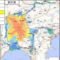 ３時間後に溶岩流到着。徒歩避難なら２時間。車避難なら６時間。