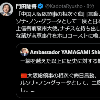 This is the same kind of person who once dared to liken the Nanjing Incident to the Holocaust
