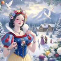  「白雪姫」(2025年米)  四コマで紹介 