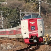 岡山の列車（381系特急やくも）