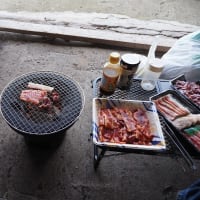 連休で七輪