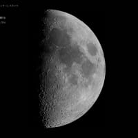 24/04/17 昨日のお月様…。　月齢７日目はたまたま撮れてた月面V &XとRay現象？！