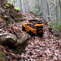竹林間伐作業からのRCトレッキング