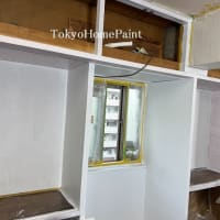 作り付けの収納棚を白く甦らせよう！③