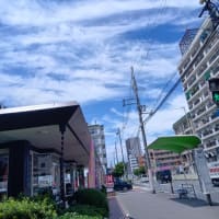本日大阪東住吉区針中野上空。地震雲。