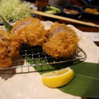娘は海老かつに初挑戦？。茂原市、優膳 でとんかつを食べました。