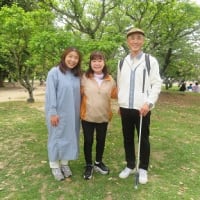 演歌歌手・　中村美律子様と服部緑地公園を散歩して来ました。