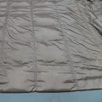 クリーニング店で断られた品物　ダウンコート（バーバリー製）全体退色・輪じみ　水洗い・色掛け（色修正・染色補正・染直し・部分染・地直し・ヤケ直し）ナイロン・ダウン・フェザー素材