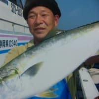 釣れました　ワラサ
