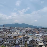 朝１番から暑い日曜日、朝１番駐車場の草刈り