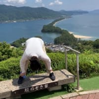 天橋立の景色を満喫・息子の身体の硬さに呆然