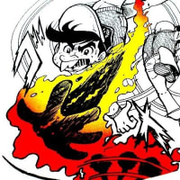 レトロ漫画Tシャツ ゲームセンター嵐 コロコロコミック 40th ビックサイズ