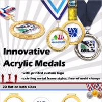 JIAN-Acrylic Medal with Exquisite Metal Frame