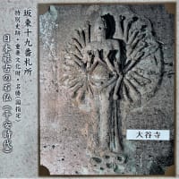 坂東道  日本最古の石像、大谷寺。栃木県宇都宮市。