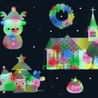 ArtRage ステンシルを使ってクリスマス模様塗りつぶし