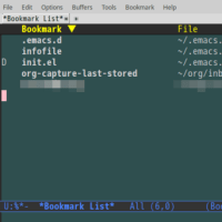 GNU Emacs Bookmark の使い方（bookmark)