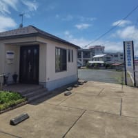 朝１番の土砂降りの雨