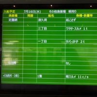 時化ですが…
