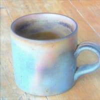 備前焼のコーヒーカップ