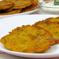Оладьи из тыквы с чесноком и укропом. Очень вкусно! Ещё один простой рецепт вкусного блюда из тыквы