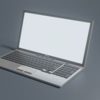 ノートパソコン３D画像