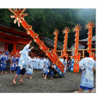 那智大社御火祭り　扇輿立つ刻