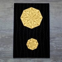 金彩アートパネル「八角幾何」の納品