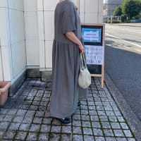denier  ボートネックリネンドレス