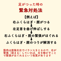 足がつる　原因と対策