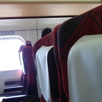 新幹線の座席の枕（？）とか